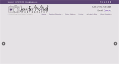 Desktop Screenshot of jennifermcneilphotography.com