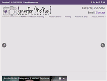 Tablet Screenshot of jennifermcneilphotography.com